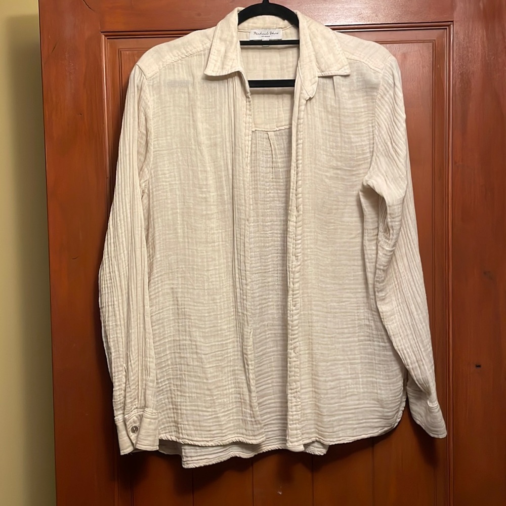 Michael Stars Leo gauze button down shirt
